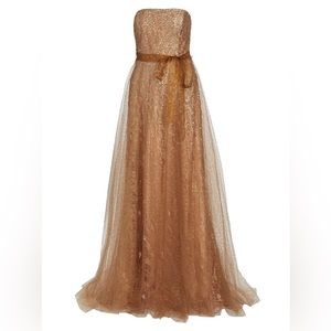 Rene Ruiz Collection Strapless Sequin-Embellished Gown
